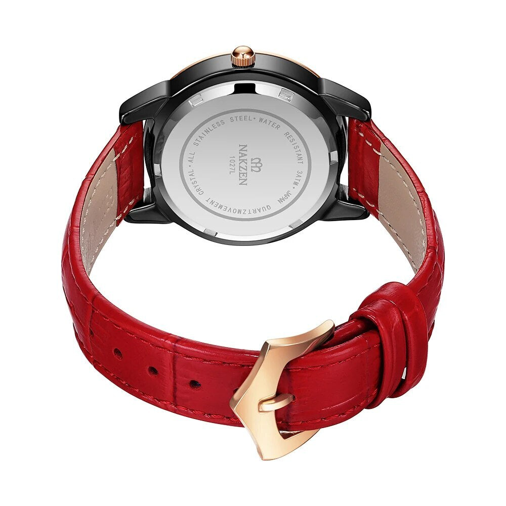 NAKZEN Women Watches Waterproof Black Ceramic Leather Luxury Fashion Ladies Quartz Watch Relogio Feminino Montre Femme 1027