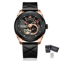 MEGIR Automatic Movement Mechanical Watches Men Luxury Fashion Leather Business Wristwatch Clock Big Dial Male Reloj Hombre 62050