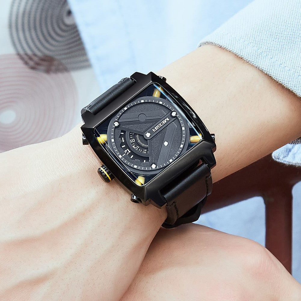 MEGIR Watches for Men Leather Strap Automatic Mechanical Watch Waterproof Business Casual Wristwatch Date Clock Montre Homme 62071