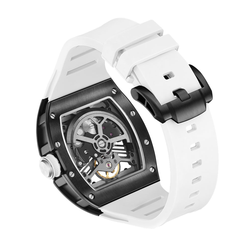 MEGIR 42MM Hollow Out Men Mechanical Watch Clock Stainless Steel Case Luminous Waterproof Automatic Watches Wristwatch 9190-13