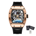 MEGIR Skeleton Dial Automatic Mechanical Movement Men Watch Fashion Sport Wristwatches Waterproof Man Clock Reloj Hombre 9190-14
