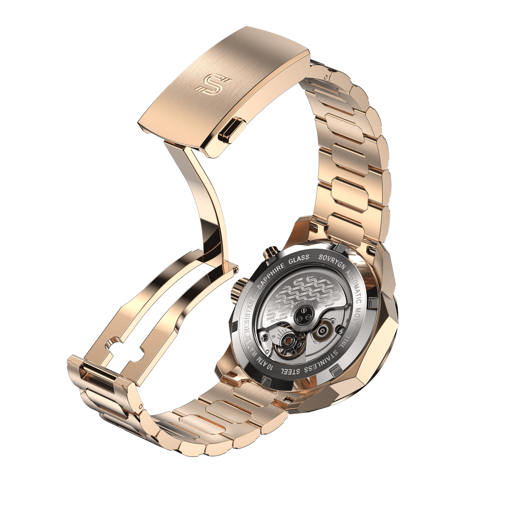 SOVRYGN Calendar Rose - White Watch